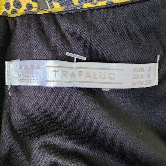 Zara Trafaluc Aztec Modern Halter Fitted Mini Dress Small NWOT - Picture 5 of 10